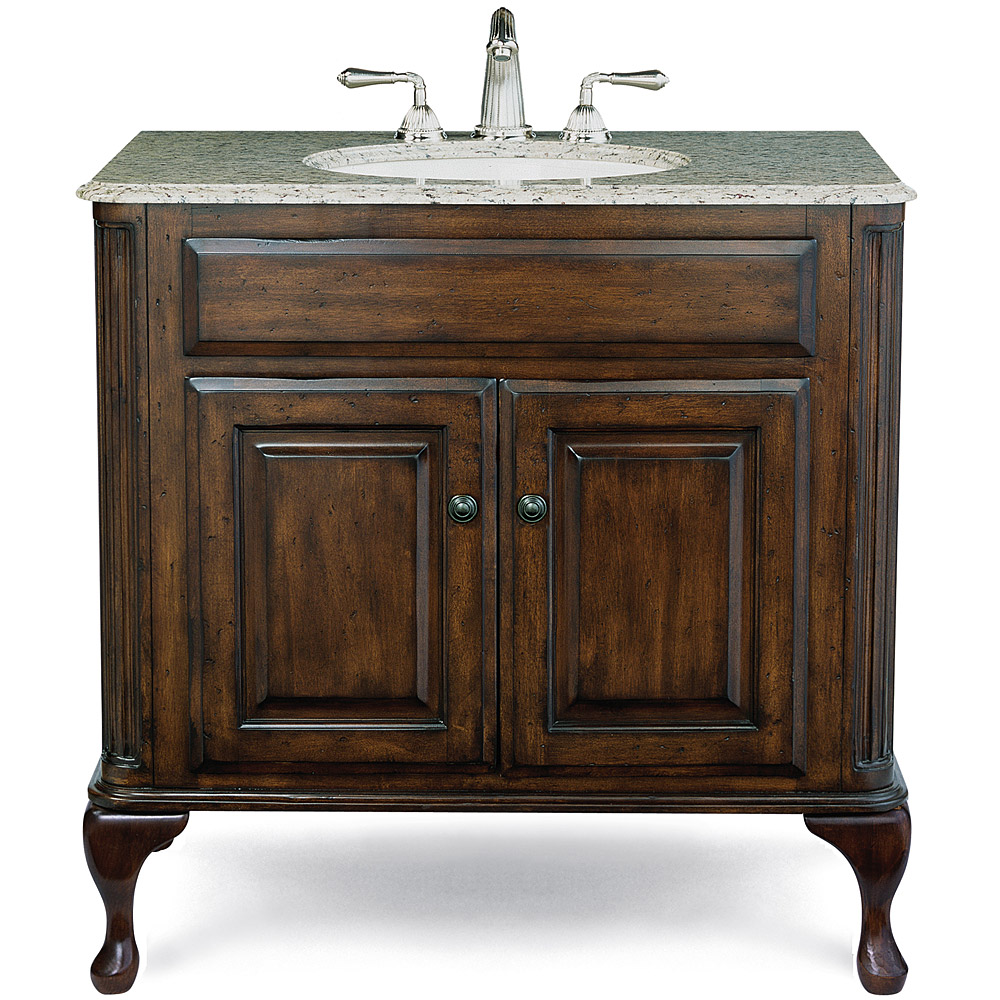 cole & co. 37" custom collection large classic vanity - antique brown