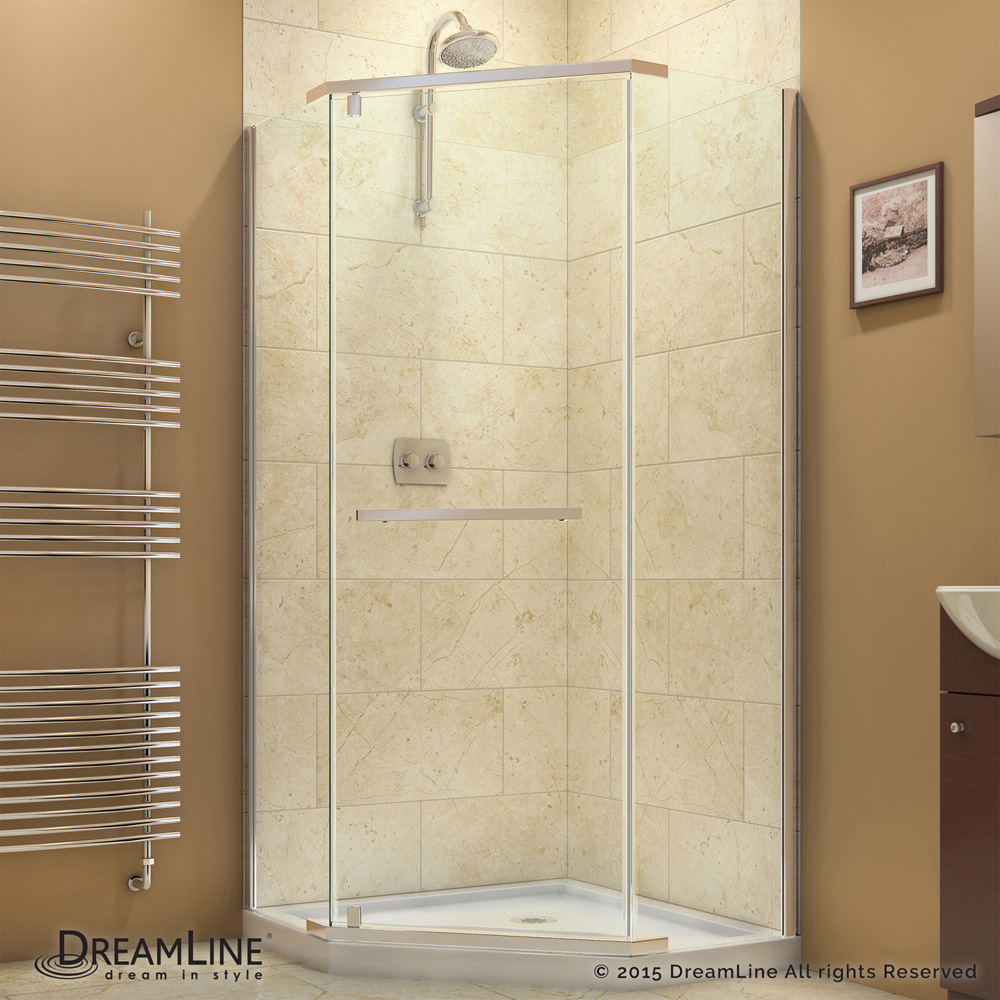 Bath Authority DreamLine Prism Frameless Pivot Shower Enclosure (38-1/8") SHEN-2138380