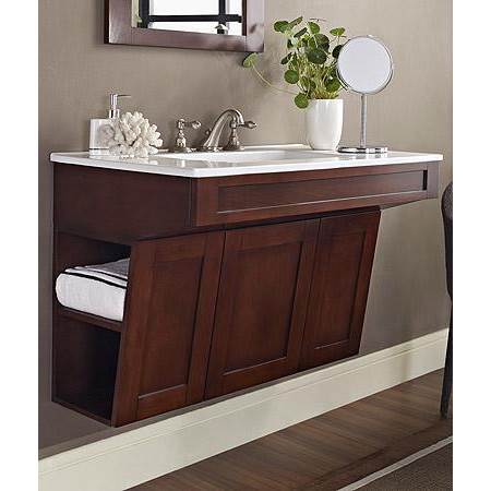 Fairmont Designs Shaker 36 Wall Mount Ada Vanity Dark Cherry Free Modern Bathroom - Ada Wall Mount Sink Dimensions