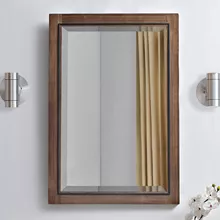 fairmont designs m4 30" wall mount vanity for integrated sinktop - natural walnut