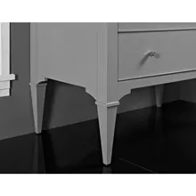 fairmont designs charlottesville 36" vanity for undermount oval sink - light gray