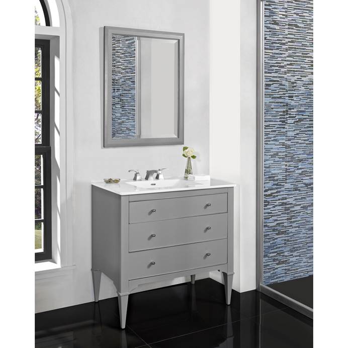 Fairmont Designs Charlottesville 36" Vanity for Integrated Sinktop - Light Gray 1510-V36-