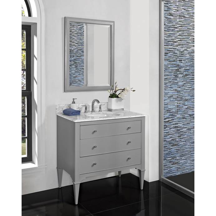 Fairmont Designs Charlottesville 36" Vanity for Undermount Oval Sink - Light Gray 1510-V36_
