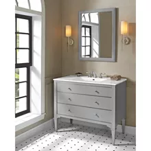 fairmont designs charlottesville 42" vanity for integrated sinktop - light gray