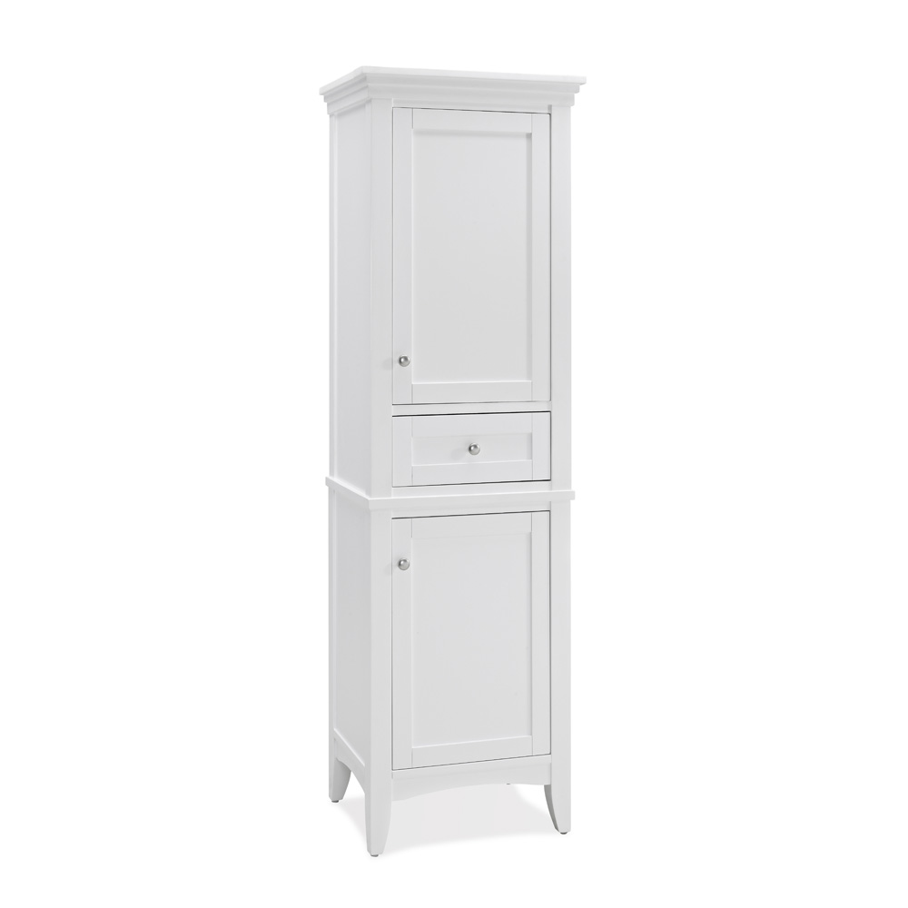 fairmont designs shaker americana 30" vanity - open shelf for 1-1/4" thick top - polar white