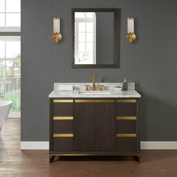 Fairmont Designs Ambassador 48" Vanity with Undermount Rectangle Sink Option(s) - Burnt Chocolate