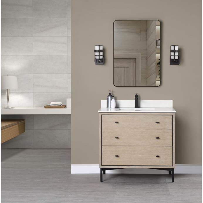 Fairmont Designs Bravo 36" Vanity with Undermount Rectangle Sink Option(s) - Sandstone 1550-V36
