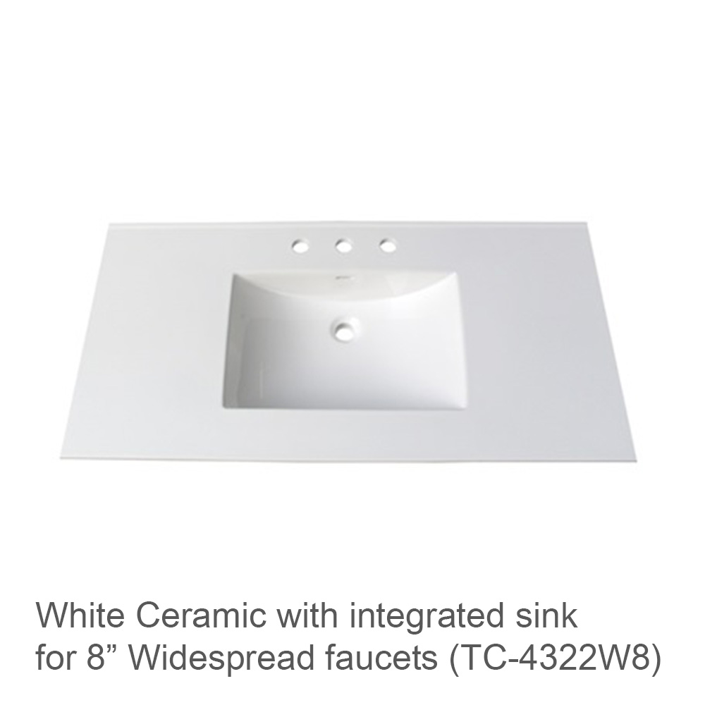 fairmont designs crosswinds 42" vanity for integrated top - slate gray