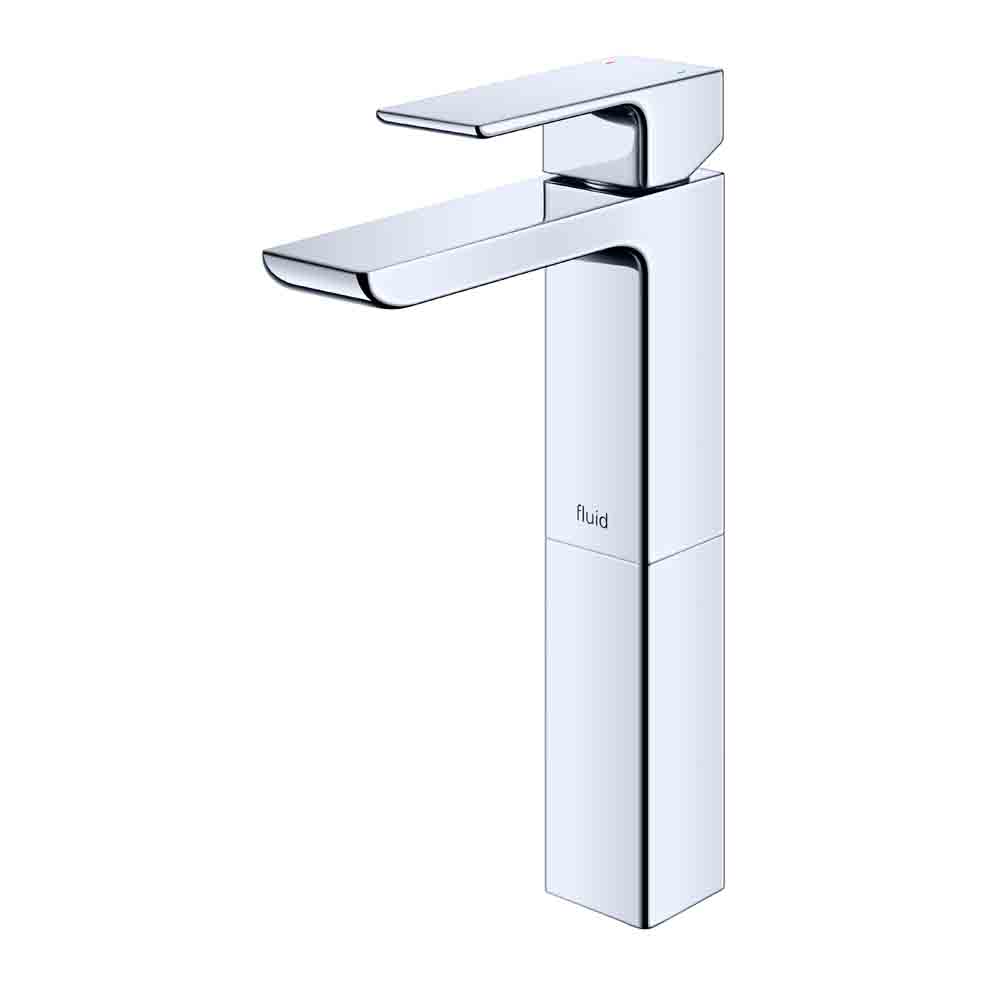 fluid quad single lever lavatory tap with 6" extension