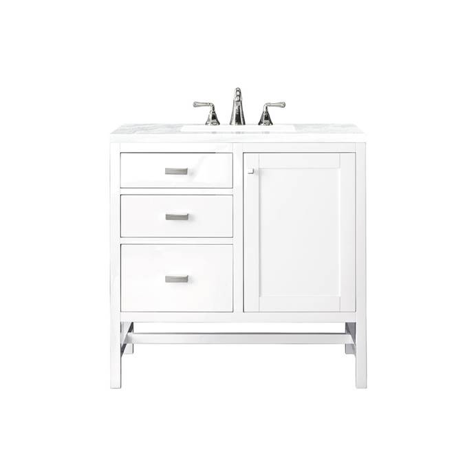 James Martin Addison 36" Single Vanity Cabinet, Glossy White E444-V36-GW