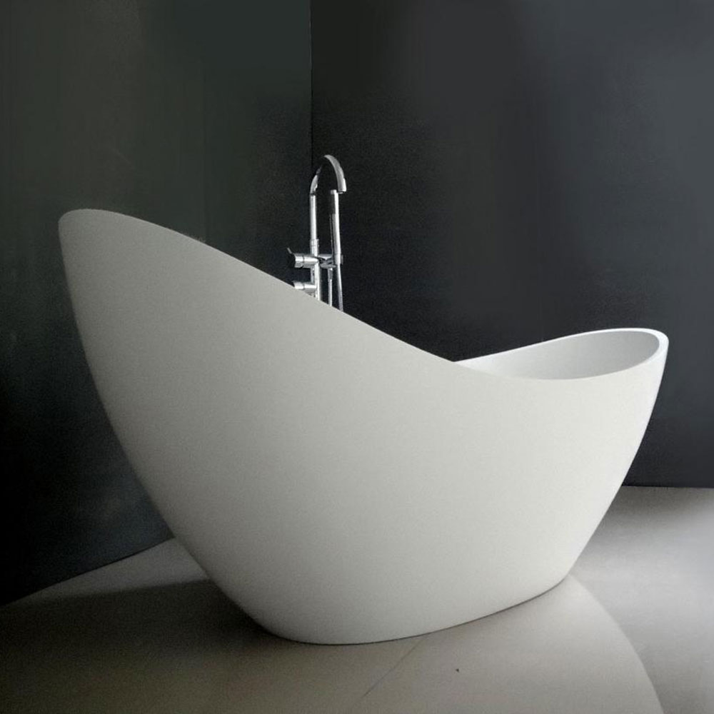 debbi 74" soaking bathtub - matte white