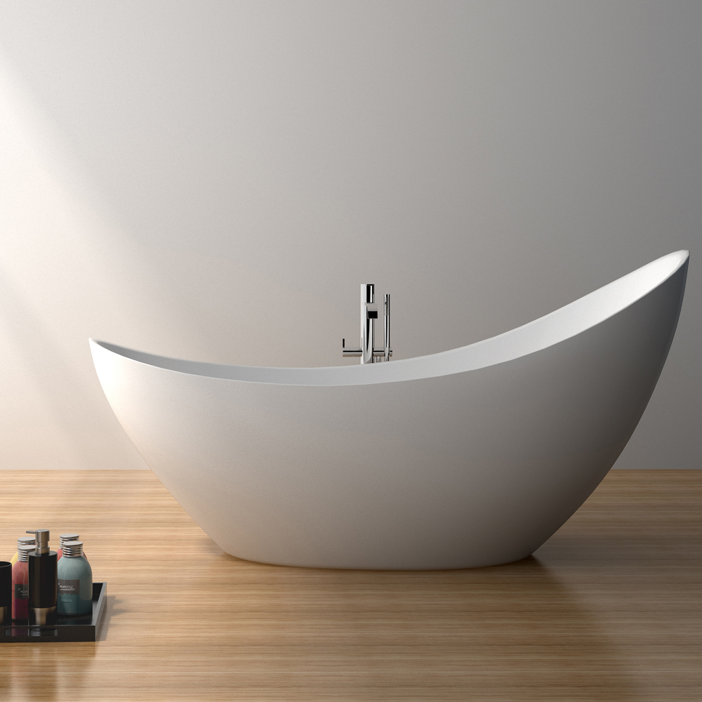 debbi 74" soaking bathtub - matte white