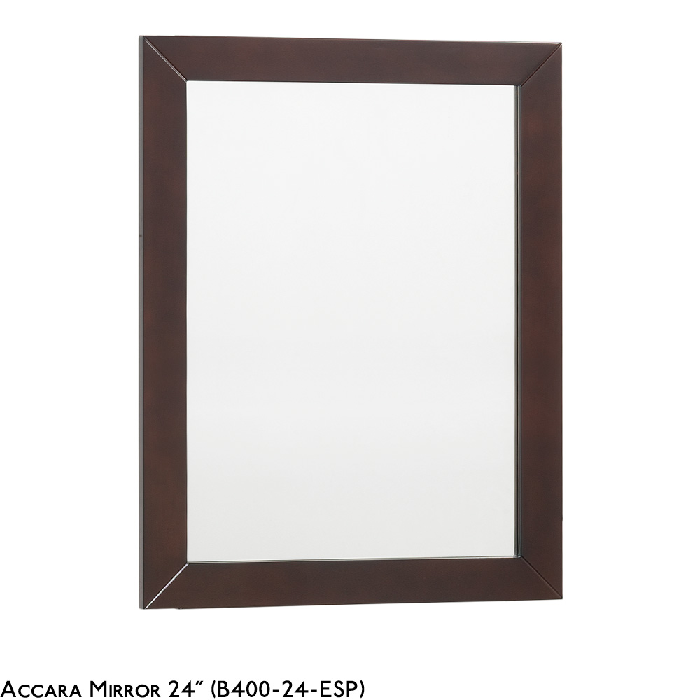 accara 30" bathroom vanity - doors only - espresso w/ clear or frosted glass countertop