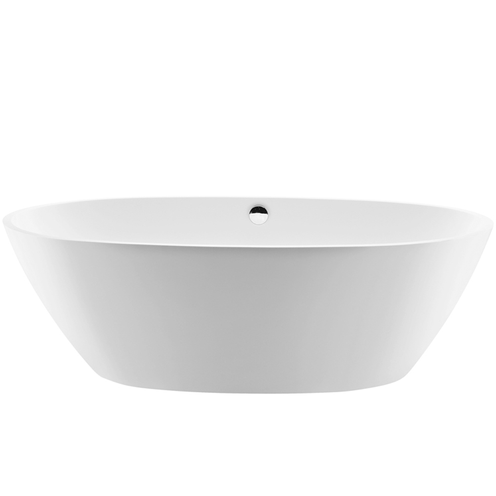 mti alissa 3 freestanding tub (61" x 35.5" x 21") soaker - white, matte finish