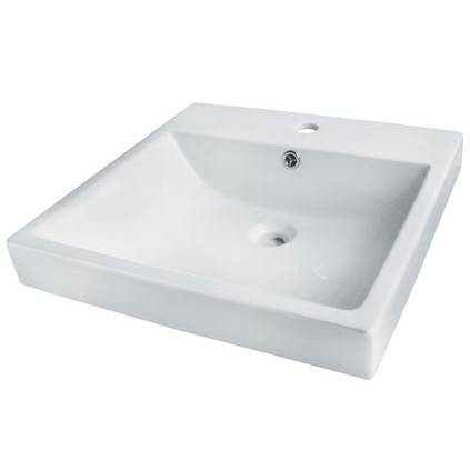 White Porcelain Basin with overflow CB-7120-110-WH