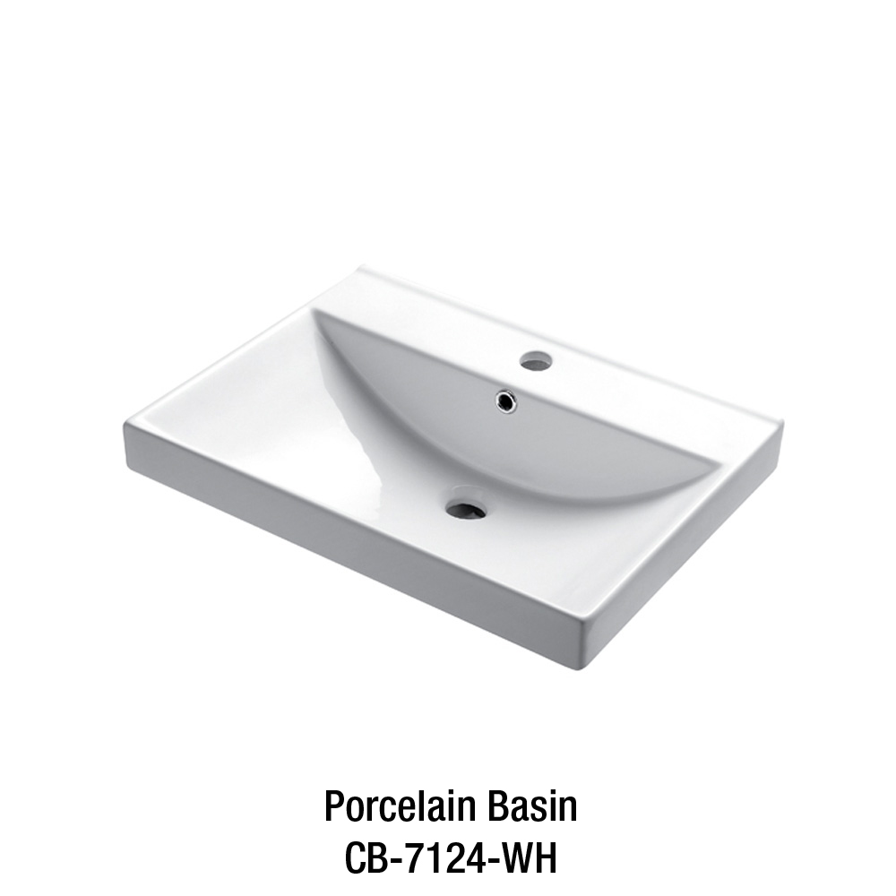 madeli bolano 24" bathroom vanity for integrated basin - glossy white