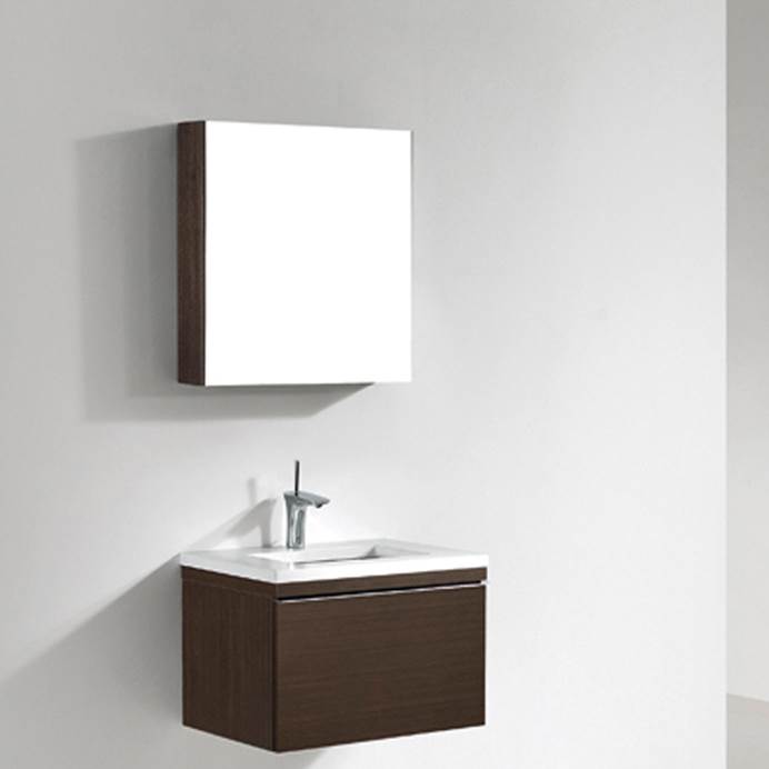 Madeli Venasca 24" Bathroom Vanity with Quartzstone Top - Walnut B990-24-002-WA-QUARTZ