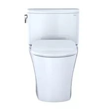 toto nexus 1g two-piece toilet, 1.0 gpf, elongated bowl - slim seat cotton white
