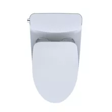 toto nexus one-piece toilet, 1.28 gpf, elongated bowl - slim seat cotton white
