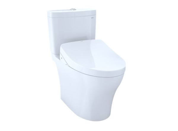 TOTO Aquia® IV - Washlet® with S550E Two-Piece Toilet - 1.28 GPF & 0.9 GPF - Universal Height - New MW4463056CEMFGNA.01