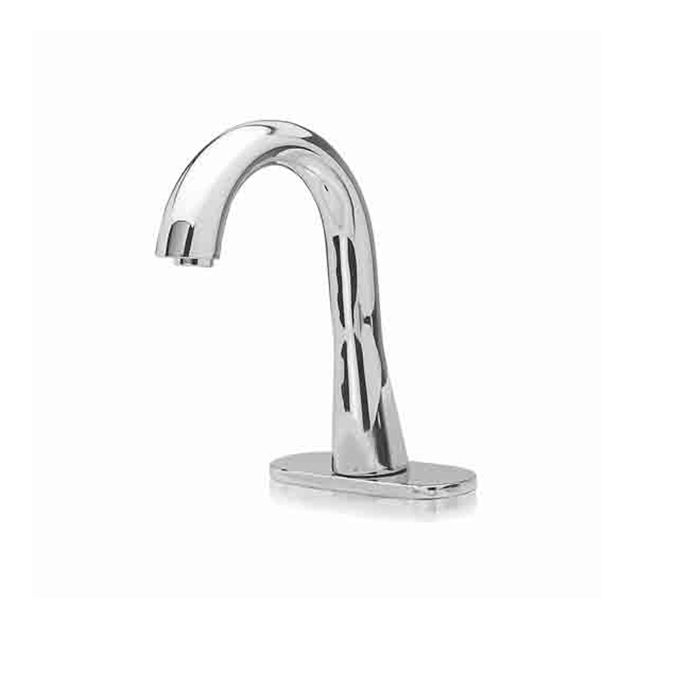 toto gooseneck ecopower faucet with controller - 1.0 gpm - polished chrome - hot/cold mixing valve