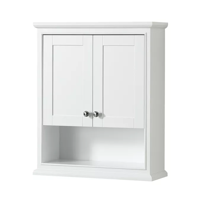 Deborah Over-Toilet Wall Cabinet by Wyndham Collection - White WC-2020-WC-WHT