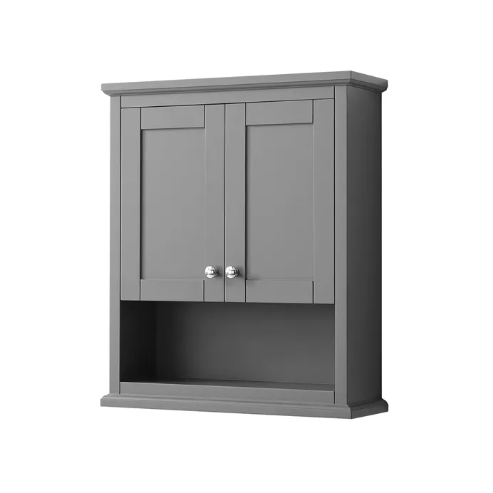 Avery Over-Toilet Wall Cabinet by Wyndham Collection - Dark Gray WC-2323-WC-DKG