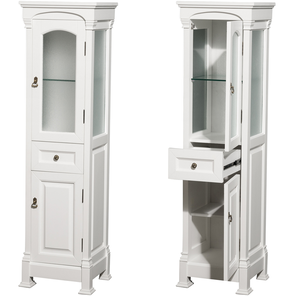 andover 55" traditional bathroom single vanity set by wyndham collection - white