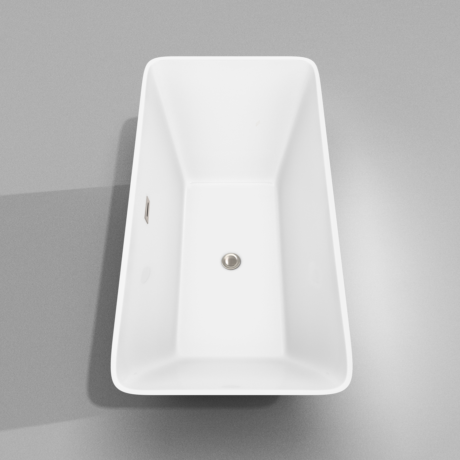 tiffany 59" small soaking bathtub by wyndham collection - white