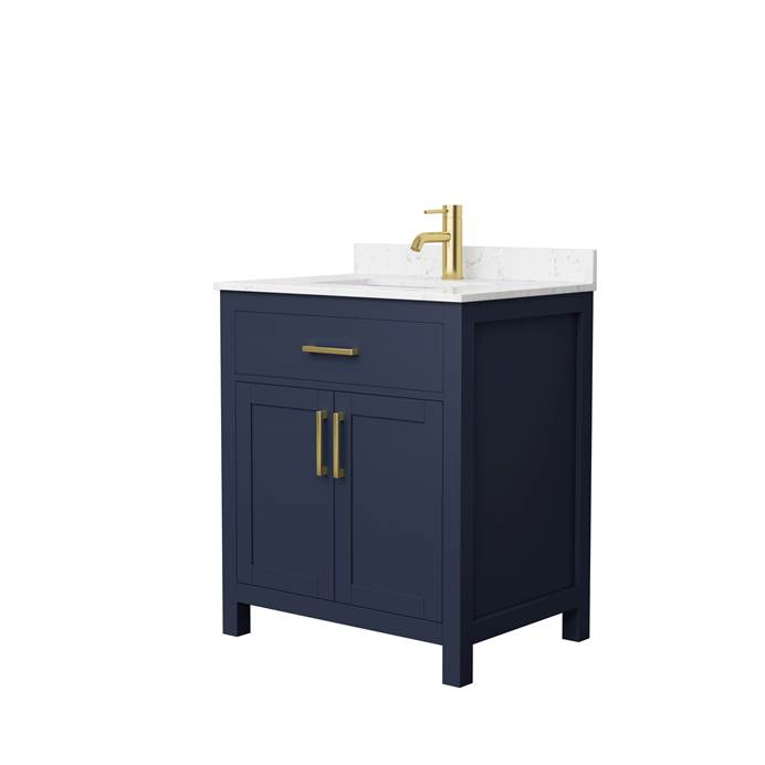 Beckett 30" Single Bathroom Vanity by Wyndham Collection - Dark Blue WC-2424-30-SGL-VAN-BLU