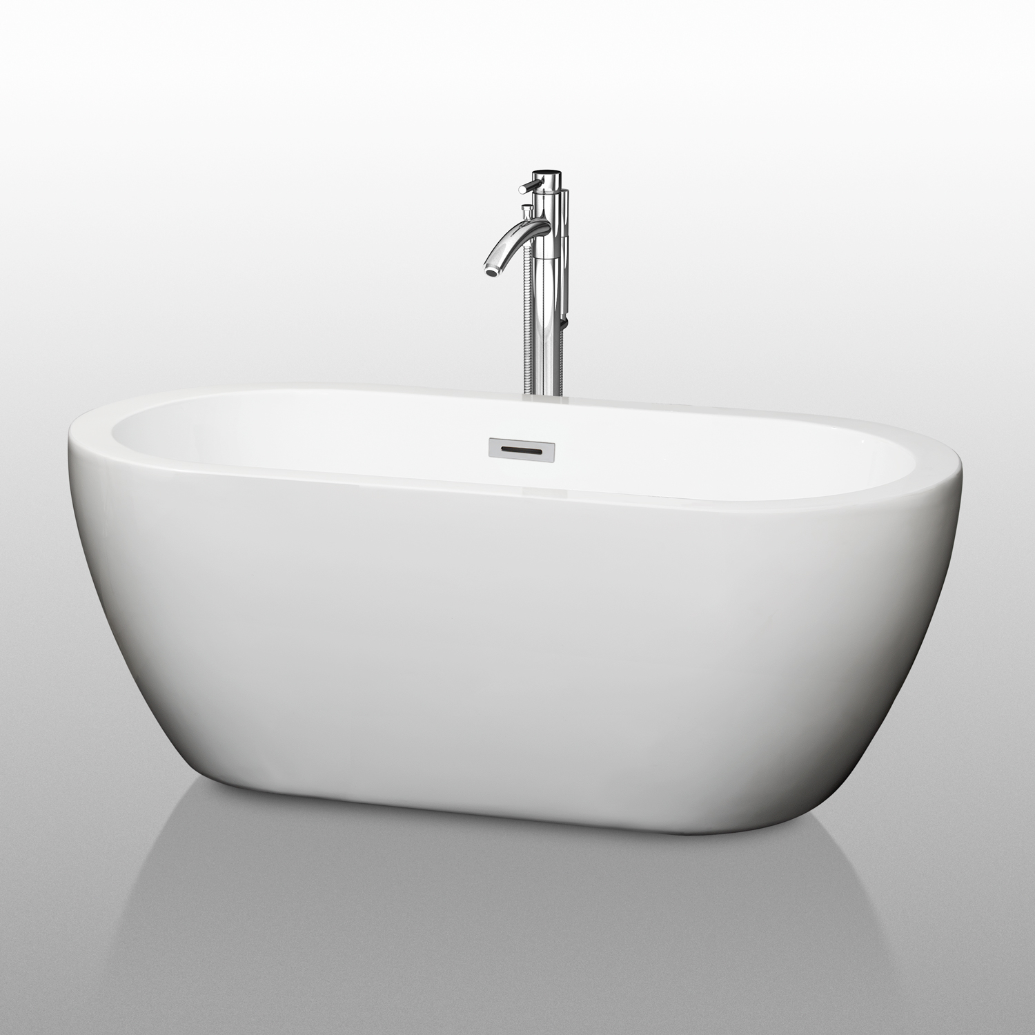 soho 60" soaking bathtub by wyndham collection - white