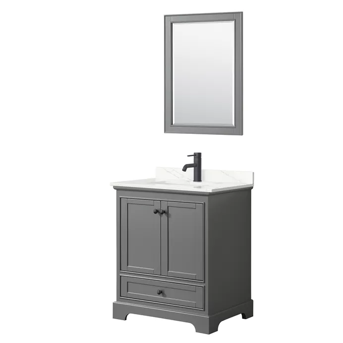Deborah 30" Single Bathroom Vanity in Dark Gray WC-2020-30-SGL-VAN-DKG_