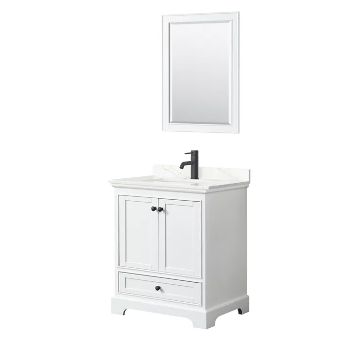 Deborah 30" Single Bathroom Vanity in White WC-2020-30-SGL-VAN-WHT_