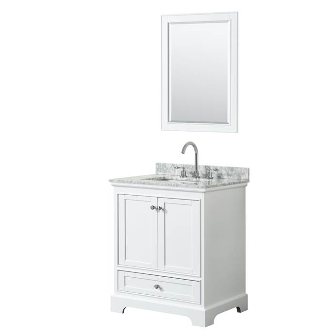 Deborah 30" Single Bathroom Vanity by Wyndham Collection - White WC-2020-30-SGL-VAN-WHT