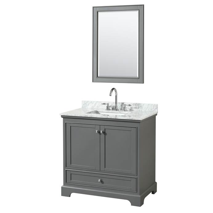 Deborah 36" Single Bathroom Vanity in Dark Gray WC-2020-36-SGL-VAN-DKG