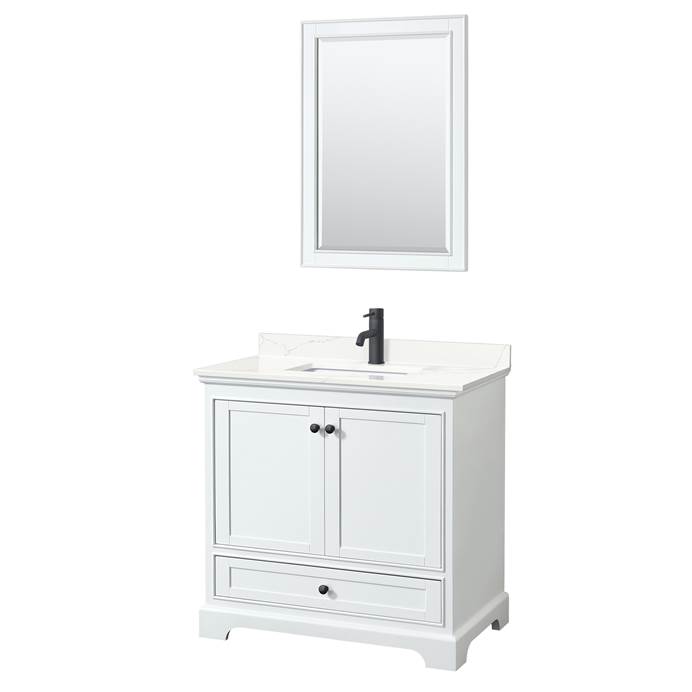 Deborah 36" Single Bathroom Vanity in White WC-2020-36-SGL-VAN-WHT_