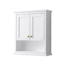 avery over-toilet wall cabinet by wyndham collection - white