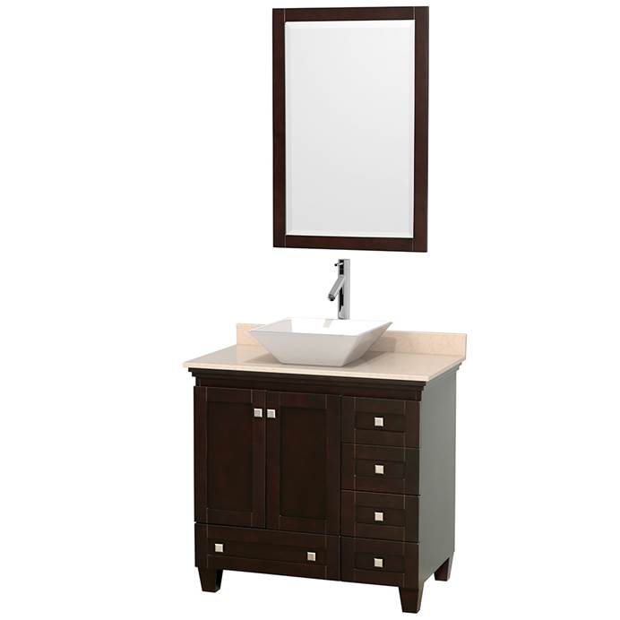 Acclaim 36" Single Bathroom Vanity for Vessel Sink - Espresso WC-CG8000-36-SGL-VAN-ESP
