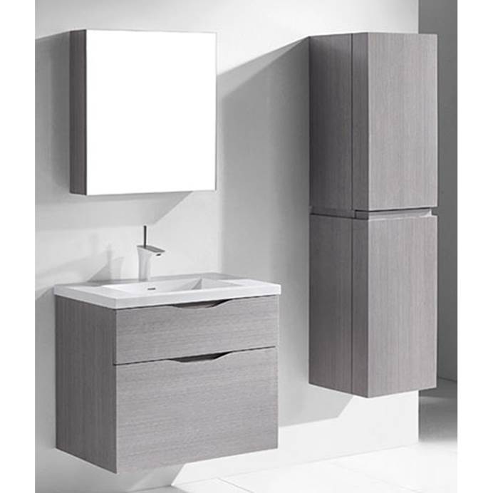 Madeli Bolano 30" Bathroom Vanity for Integrated Basin - Ash Grey B100-30-022-AG