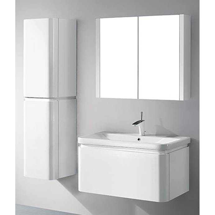 Madeli Euro 36" Bathroom Vanity for Integrated Basin - Glossy White B930-36-002-GW