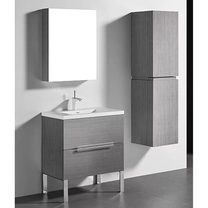 Madeli Soho 30" Bathroom Vanity for Integrated Basin - Ash Grey B400-30-001-AG