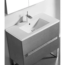madeli soho 36" bathroom vanity for integrated basin - ash grey