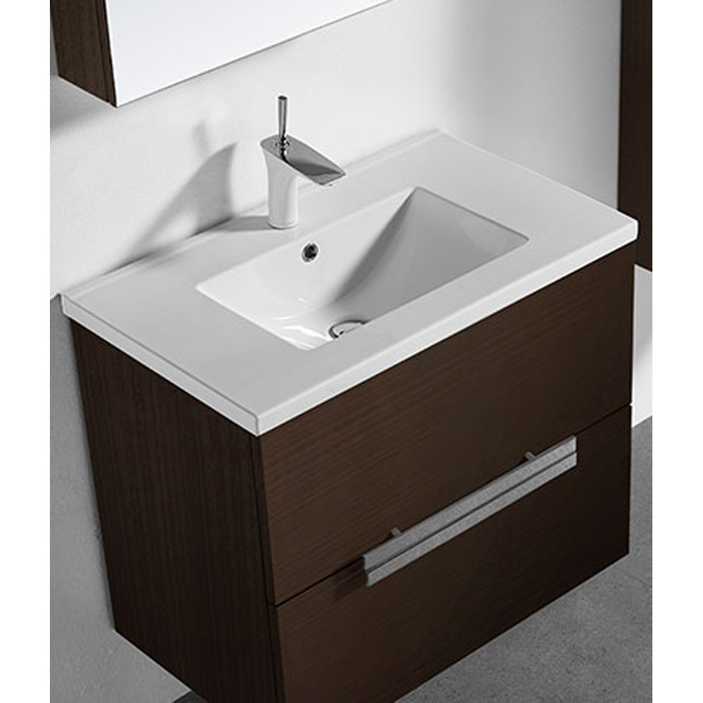 madeli urban 30" bathroom vanity for integrated basin - walnut