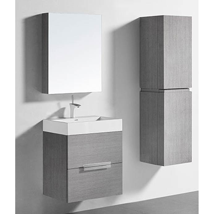 Madeli Urban 24" Bathroom Vanity for Integrated Basin - Ash Grey B300-24-002-AG