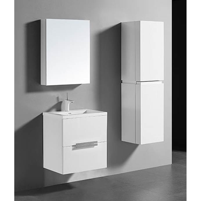 Madeli Urban 24" Bathroom Vanity for Integrated Basin - Glossy White B300-24-002-GW
