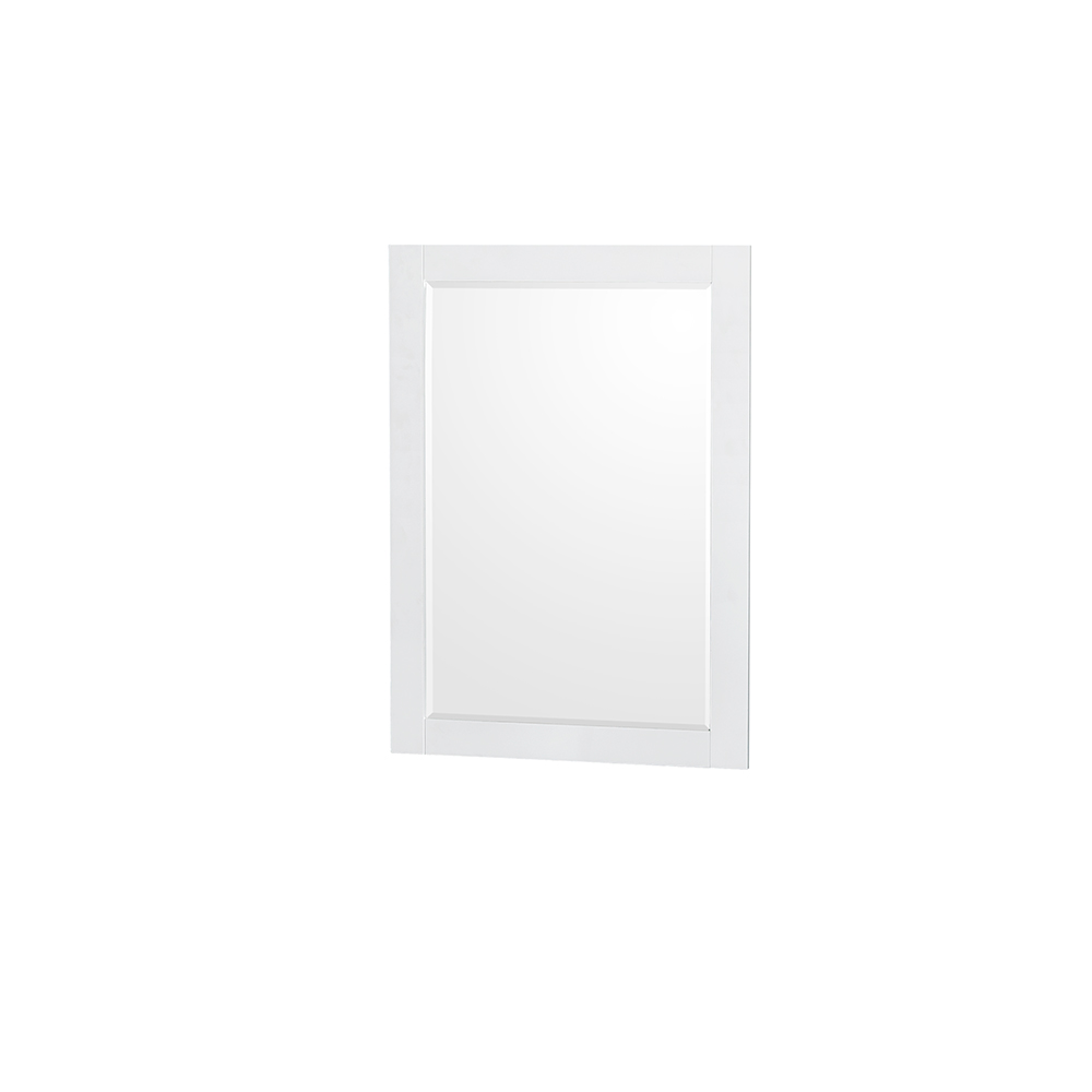 sheffield 24 in. w x 33 in. h framed wall mirror in white