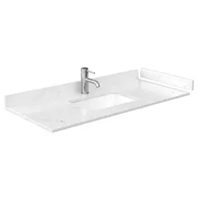 maroni 48" single vanity with optional cultured marble counter - light straw