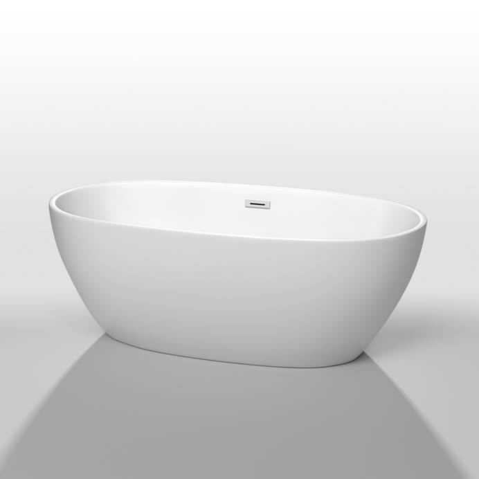 Juno 59" Soaking Bathtub by Wyndham Collection - White WC-BTK1561-59