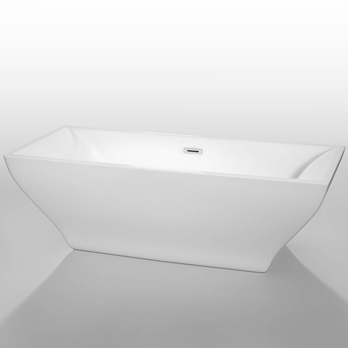 Maryam 71" Soaking Bathtub by Wyndham Collection - White COPY WC-BTM1518-71