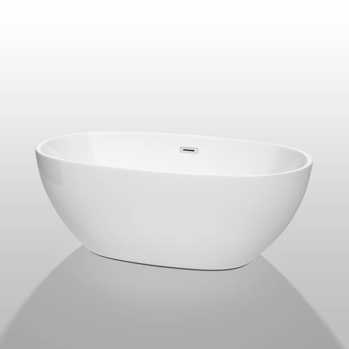Juno 63" Soaking Bathtub by Wyndham Collection - White WC-BTK1561-63